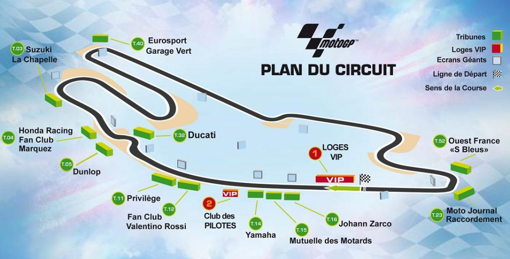 Streckenplan Le Mans