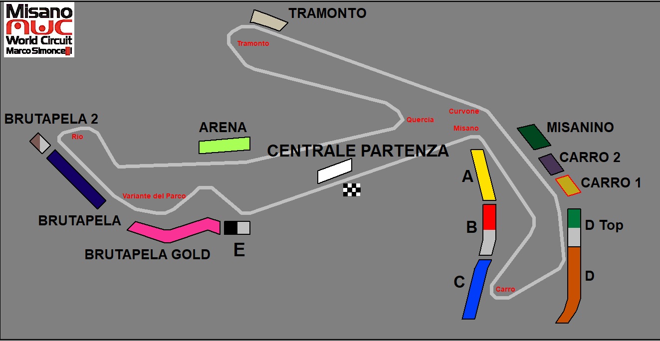 Streckenplan MotoGP Misano