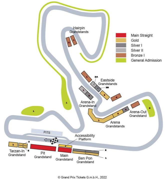 Streckenplan F1 Zandvoort